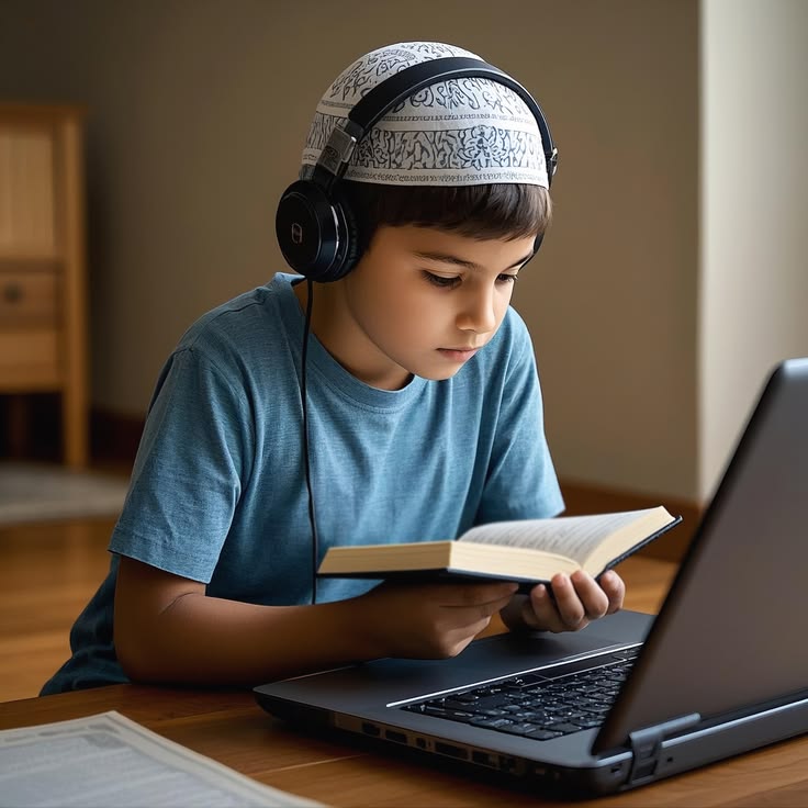 a student si learning nurani qaida