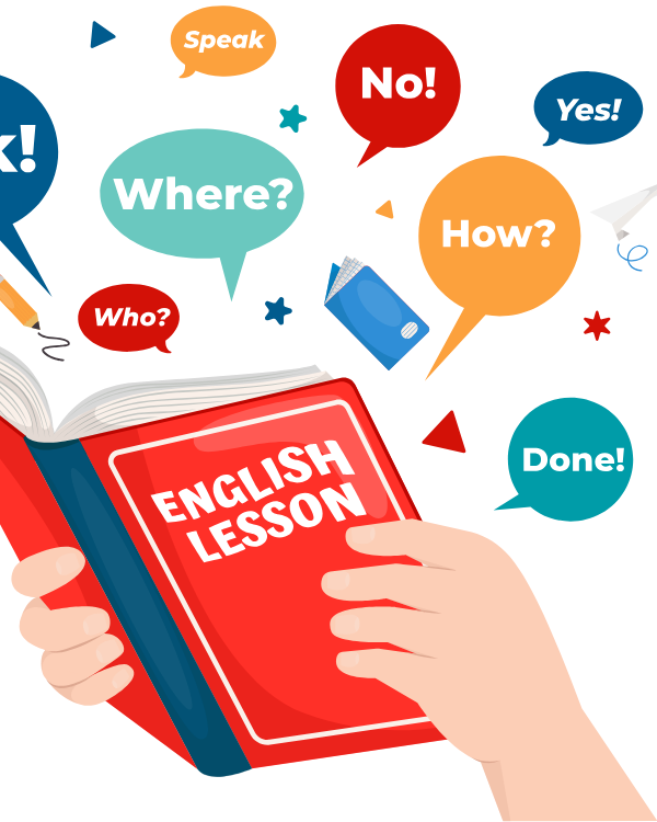 Basic English Speaking Course book with English conversation words for beginners learning English online